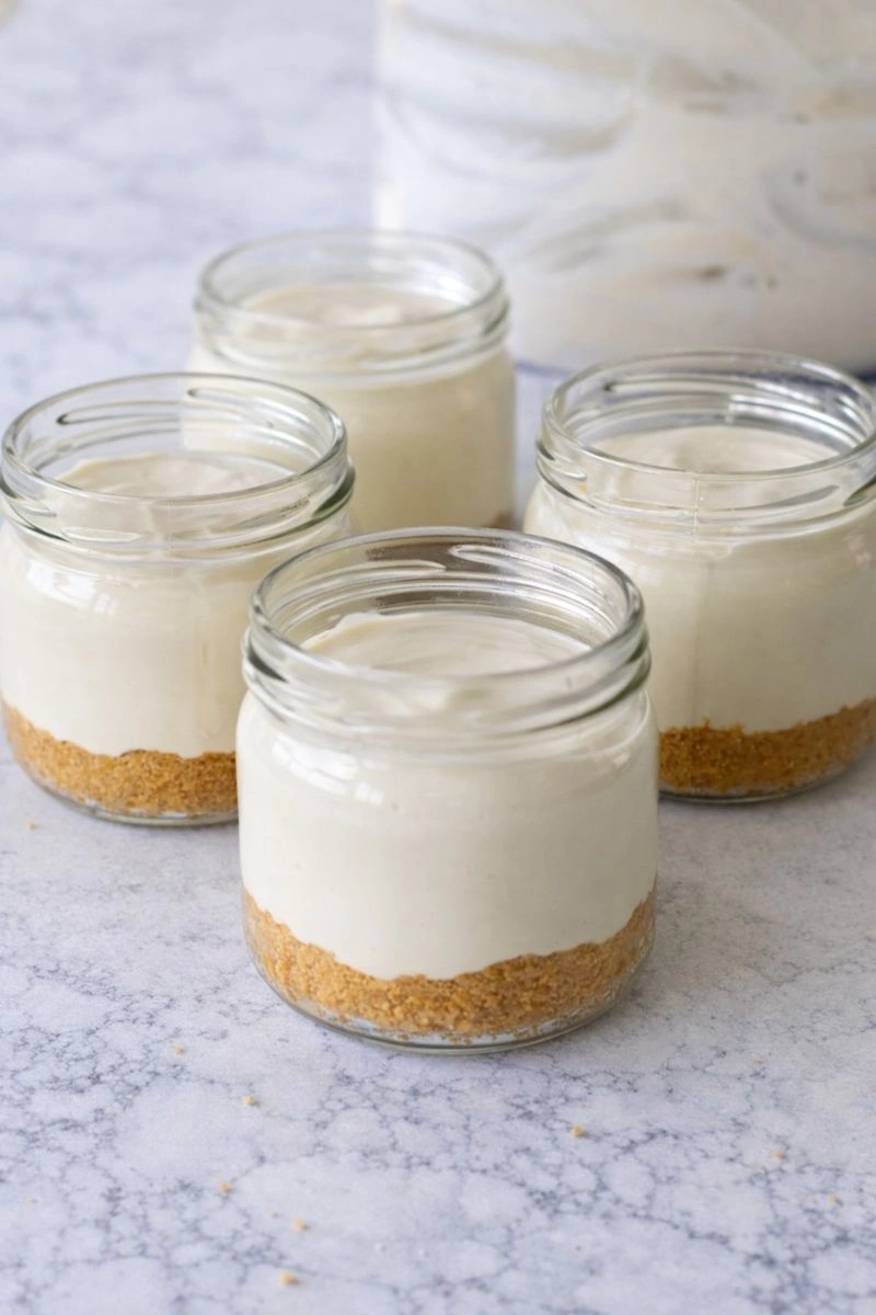 Strawberry Cheesecake Cups with Cottage Cheese